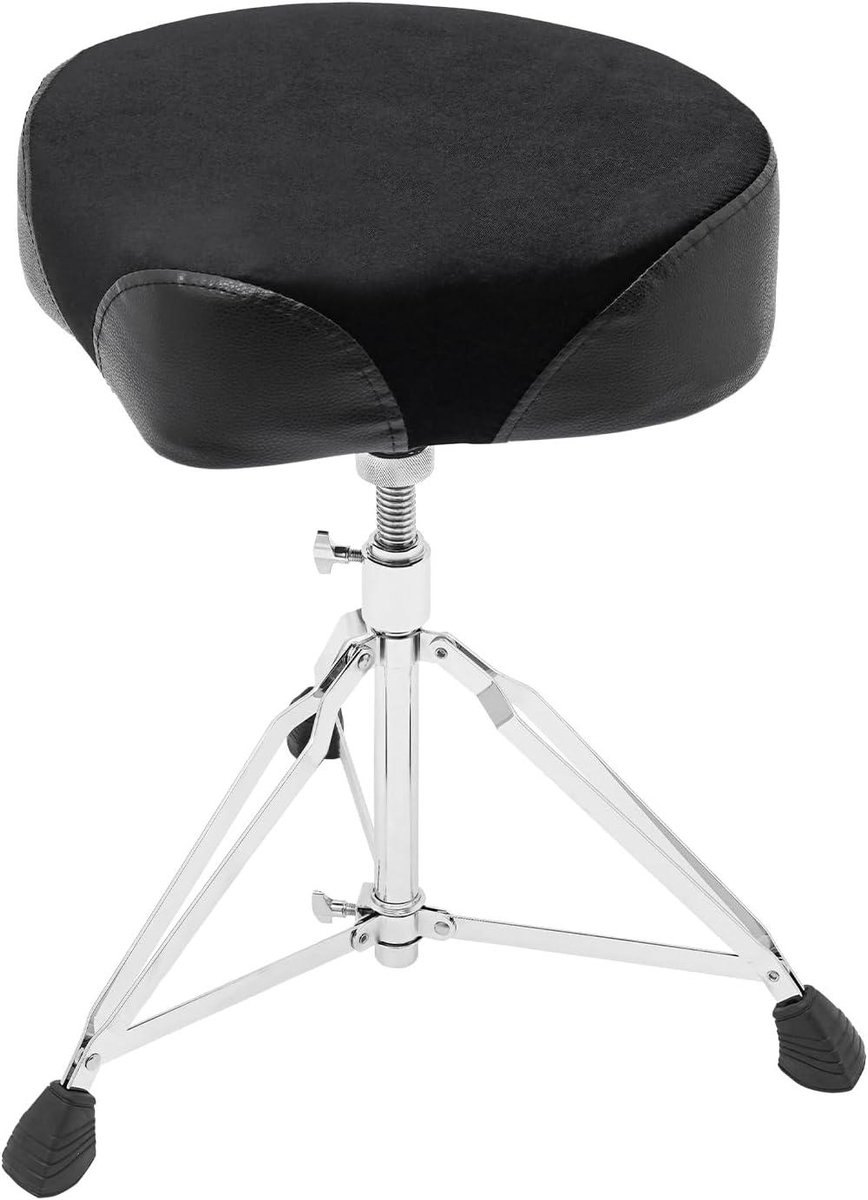 Drumkruk - Drummers Zitting - Muziek Maken - In Hoogte Verstelbaar - 45-68 cm - Zwart