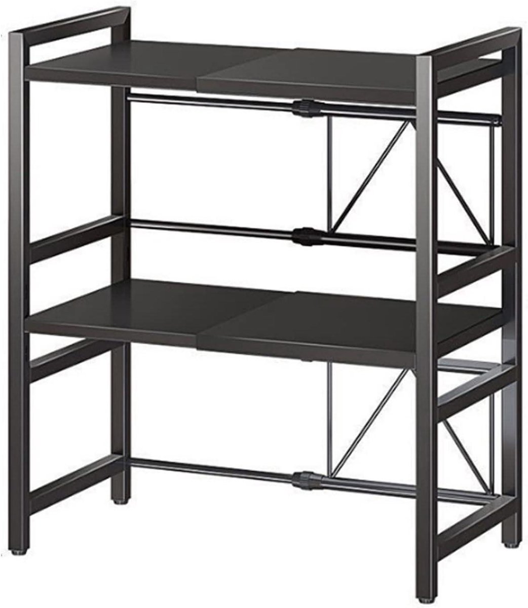 Magnetron Opbergrek - Keuken Organizer - Keuken Opruimen - Verstelbare Lengte - 40-64 cm - Zwart