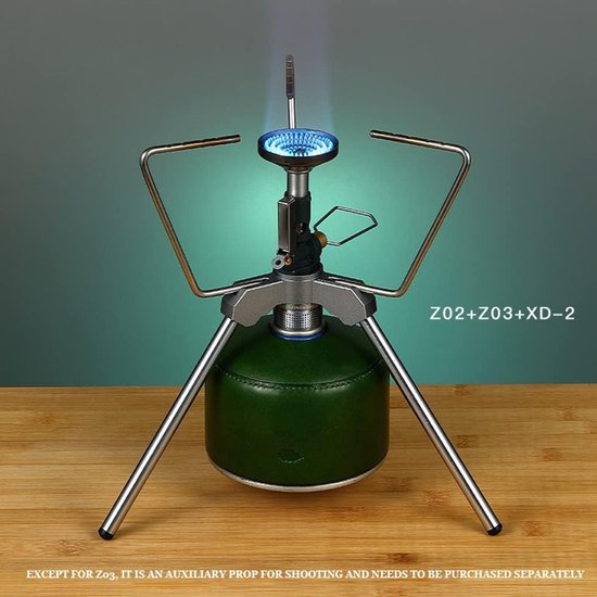 Campingfornuis Adapter - Propaan Interface - Buiten Koken - Corrosiebestendig Materiaal - Compact Formaat - Zilver van Campingfornuis — afbeelding 2