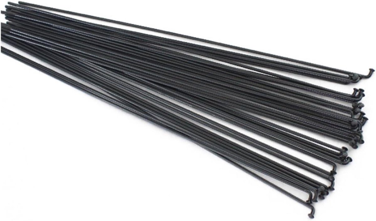 Fiets Spaken - Racefiets Onderdelen - Wiel Reparatie - Hoogwaardig Staal - 170-300 mm - Zwart