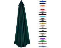 Parasolvervangingsdoek 300cm 8-ribs, vervangende parasolstofhoes, vervangende parapludoek, geschikt voor buitenterras, strand, markt, kleurvast, zonwering, waterdicht, vreemde dagen