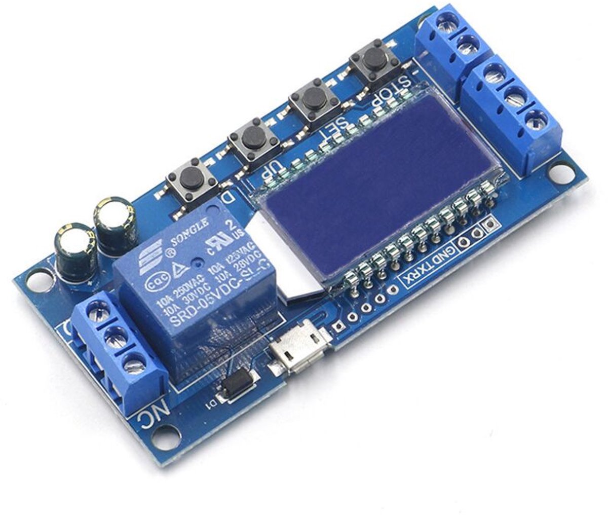 Dit circuit stuurt een tijdschakelaar aan om de lusmodule te activeren.