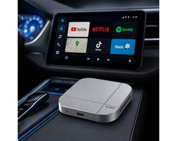 Vexaro CarPlay AI Box – Android 12 – Draadloze CarPlay & Android Auto – 4GB/32GB – YouTube, Netflix, TikTok