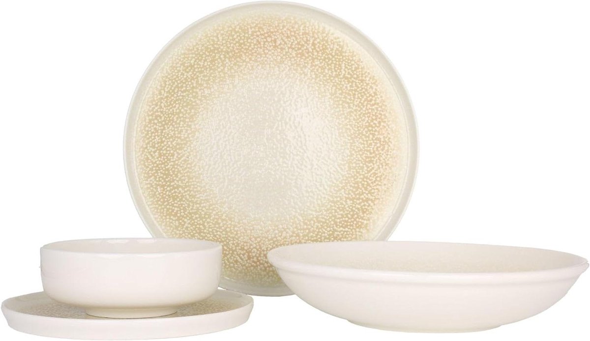 Serviesset - Diner set - Tafel dekken - Vaatwasserbestendig - 24 delig - Veelkleurig