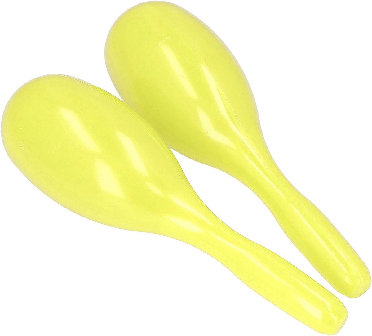 Muziek Maracas - Hand Percussie - Feest Geluid - Ergonomisch Handvat - 22 x 14 x 6 cm - Geel