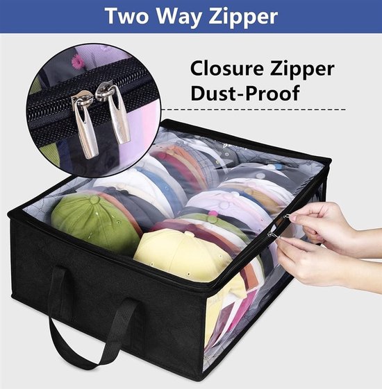 Opbergzakken - Kledinghoezen - Ruimte Besparen - Grote Capaciteit - 20 x 16 x 6.7 inch - Zwart — afbeelding 2