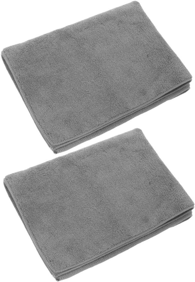 Reinigingsdoeken Auto - Microvezel Doeken - Auto Onderhoud - Sterk Absorberend - 39x29cm - Grijs