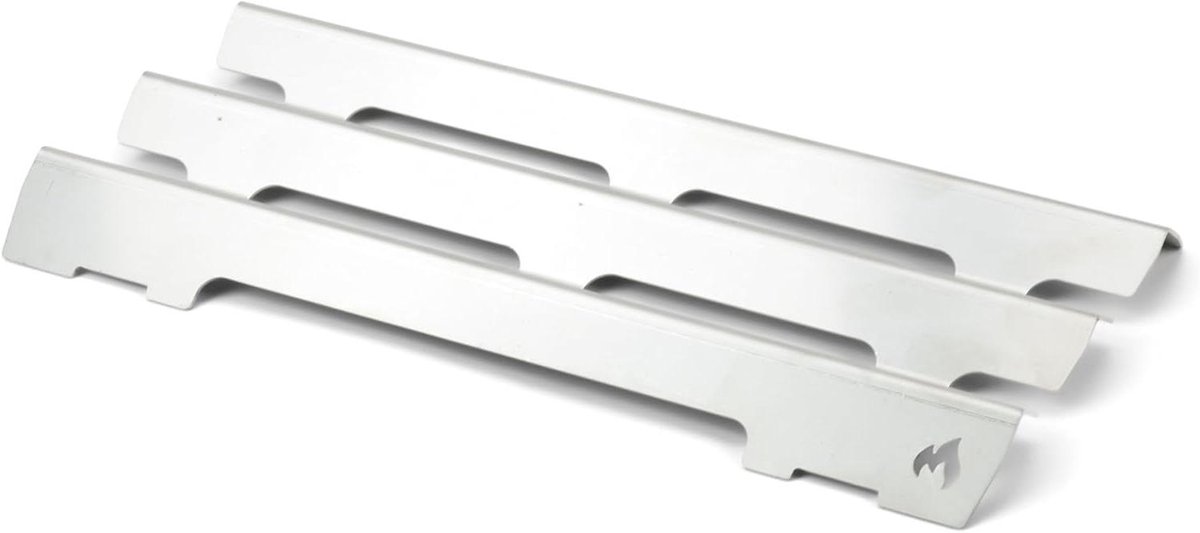 Aromarails Grill - Branderafdekking - Barbecue Onderhoud - Roestvrij Staal - 272 cm - Zilver