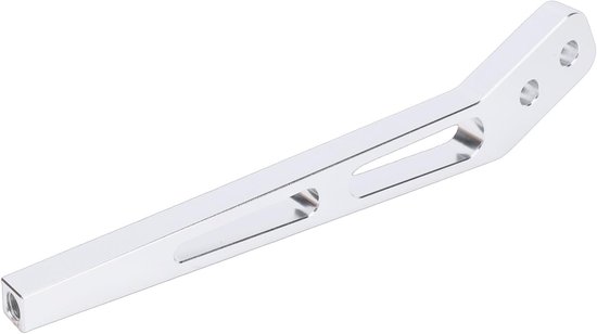 Gebogen Versnellingshendel - Schakelarm Aluminium - Prestatiegericht Rijden - Ergonomische Pasvorm - 10 Inch - Aluminiumkleur — afbeelding 3