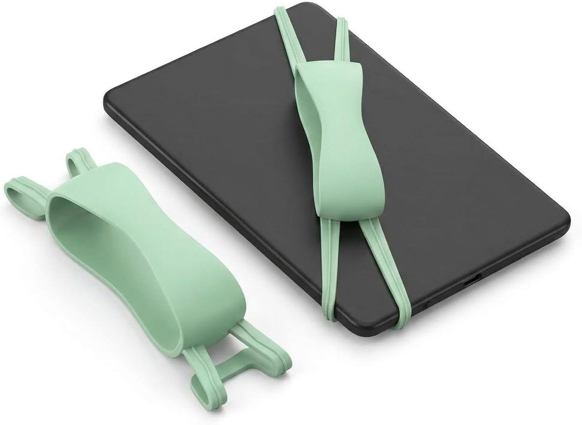 Polsband Tablet - Universele Houder - Ontspannen Lezen - Elastisch Antislip - 145 cm - Groen