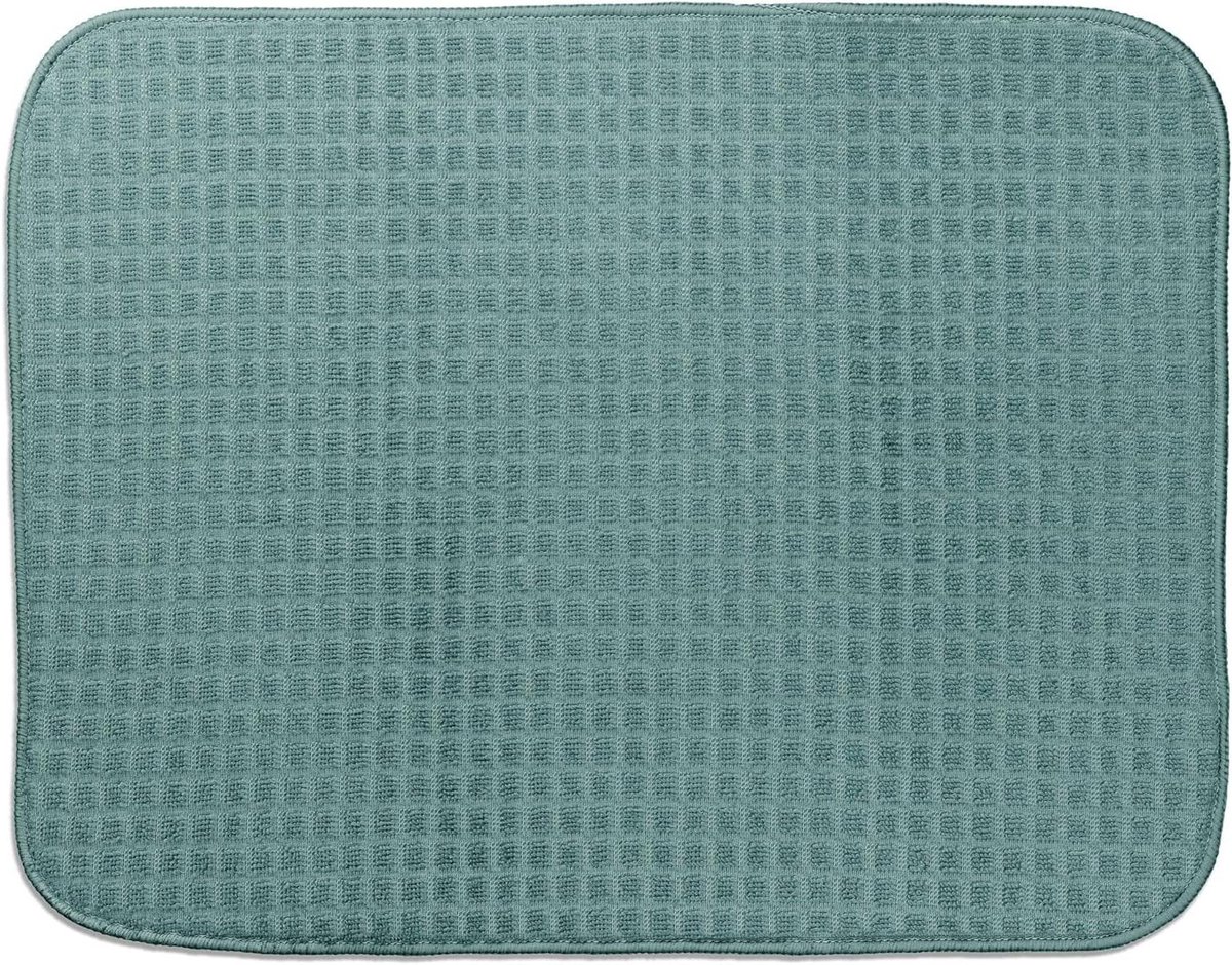 Drogen Mat - Afwas Mat - Keuken Werkblad - Snel Drogen - 50 x 38 cm - Turquoise
