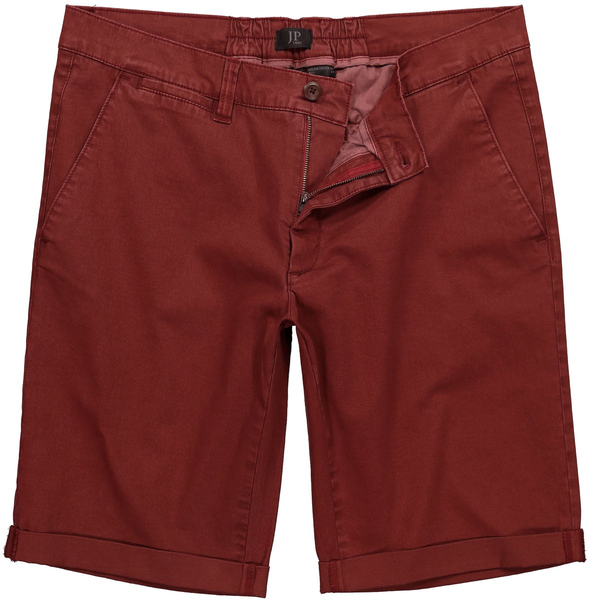 JP 1880 - Heren - Chino-bermuda Buik-Fit Regular Fit - Donkerrood - Maat 58