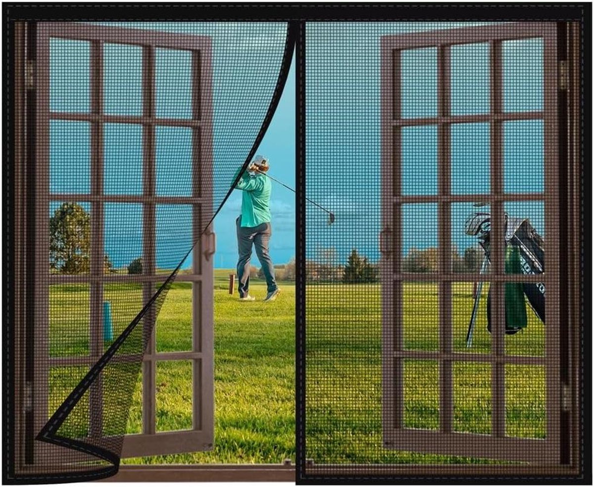 Magnetische vliegenhor raam insectenbescherming magnetisch,280x235cm net met frame klitten