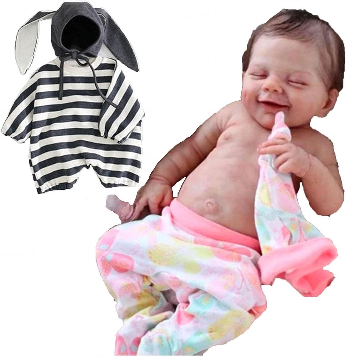 Reborn Baby, 19inch Handmade All Silicone Reborn Doll zachte vinyl siliconen - Reborn Peuter voor meisjes,Boys