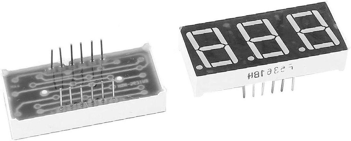 LED Display - Segment Display - Technische Projecten - 3 Cijfers - 056 Inch - Rood
