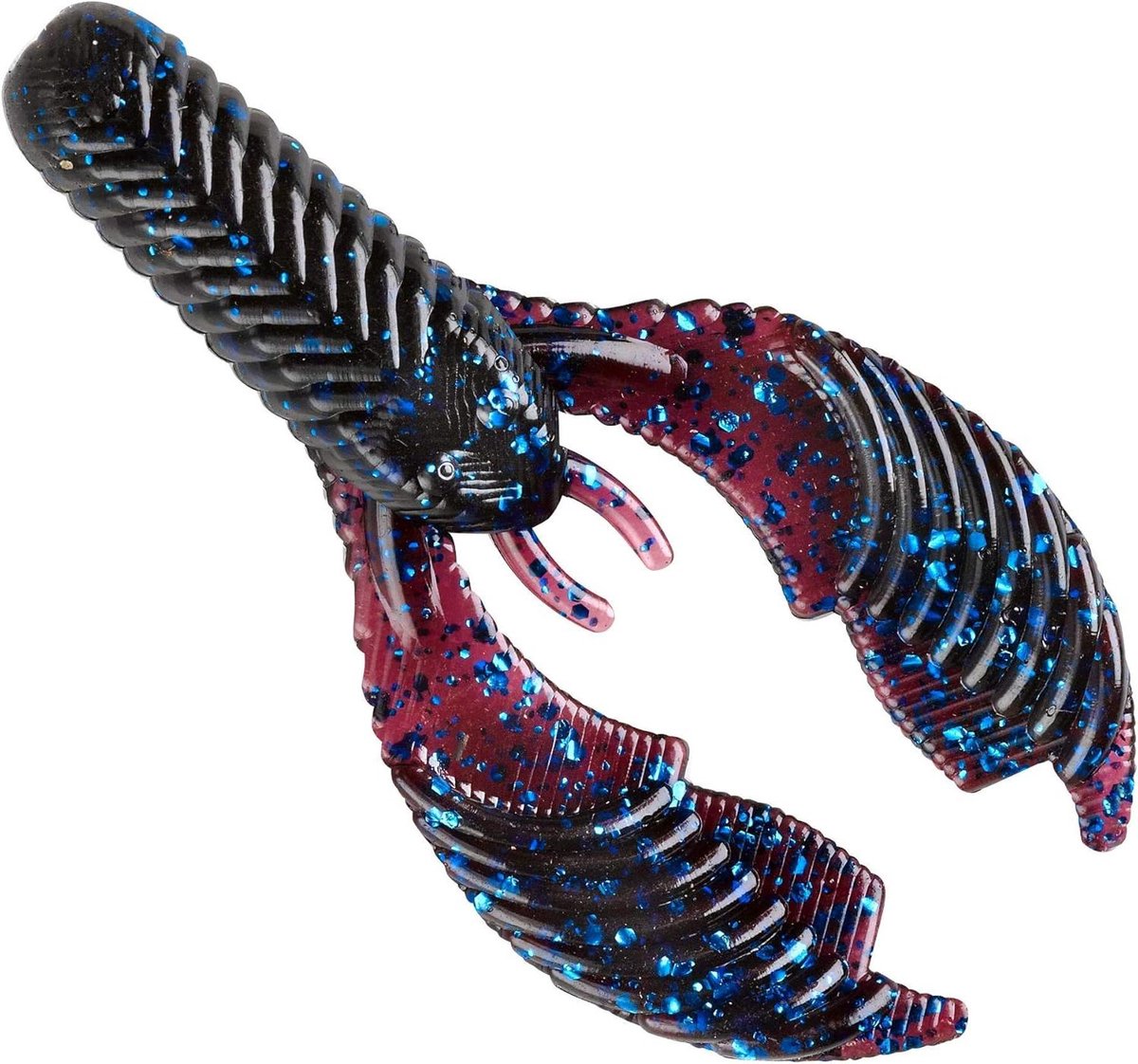 Zacht Plastic Aas - Vissen Lokken - Vis Vangen - Golvende Klauwen - 2.75 inch - Blauwe Vlok