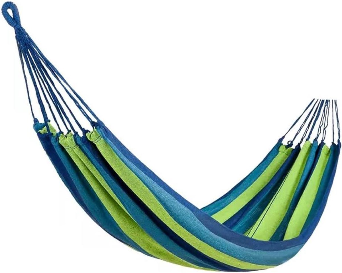 Draagbare hangstoel - Reis hangstoel - Outdoor ontspanning - Anti-oprolbaar ontwerp - 190x80cm - Groen