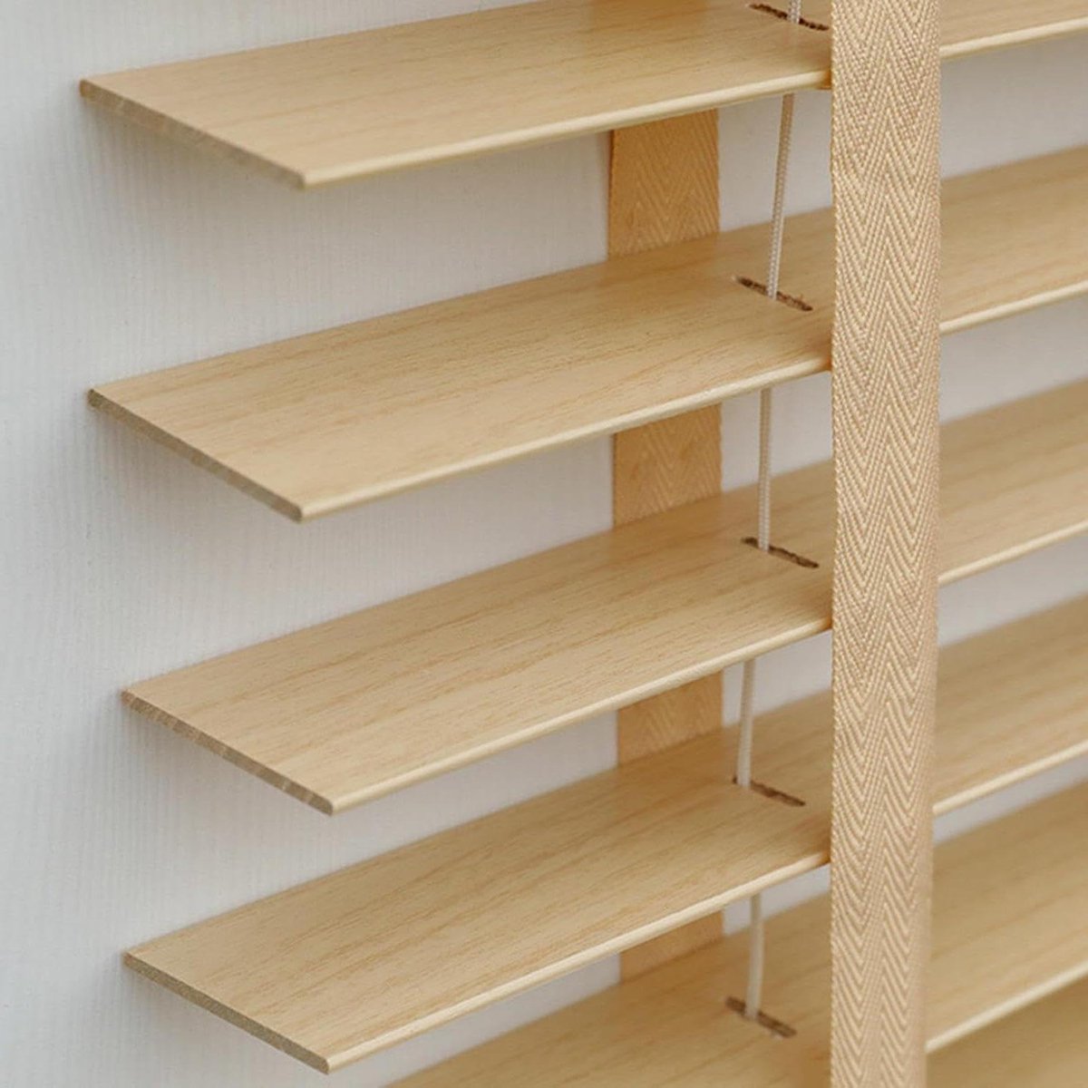 Houten jaloezieën - Horizontale luiken - Raamdecoratie - Massief hout - 50-120 cm - Houtkl