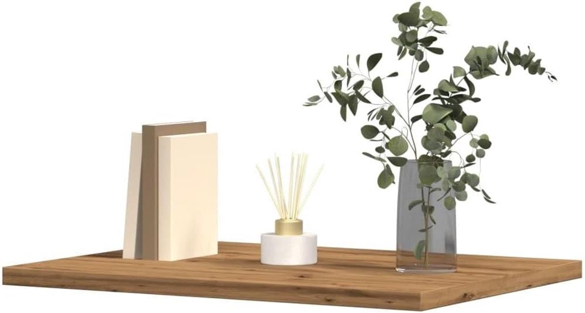 Boekenkasten - Opbergplanken - Extra Opbergruimte - Flexibel Ontwerp - 60 x 10 cm - Eikenh