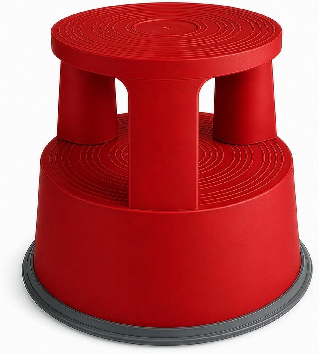 Rolkruk - Werkkruk - Comfortabel Zitten - TÜV + GS getest - 40 cm hoogte - Rood