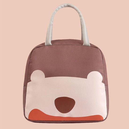 Lunchtas Isolatie Handtas - Voedsel Picknick Zak - Maaltijden Meenemen - Grote Capaciteit - 35.5x22.5x15cm - Koffie — afbeelding 5
