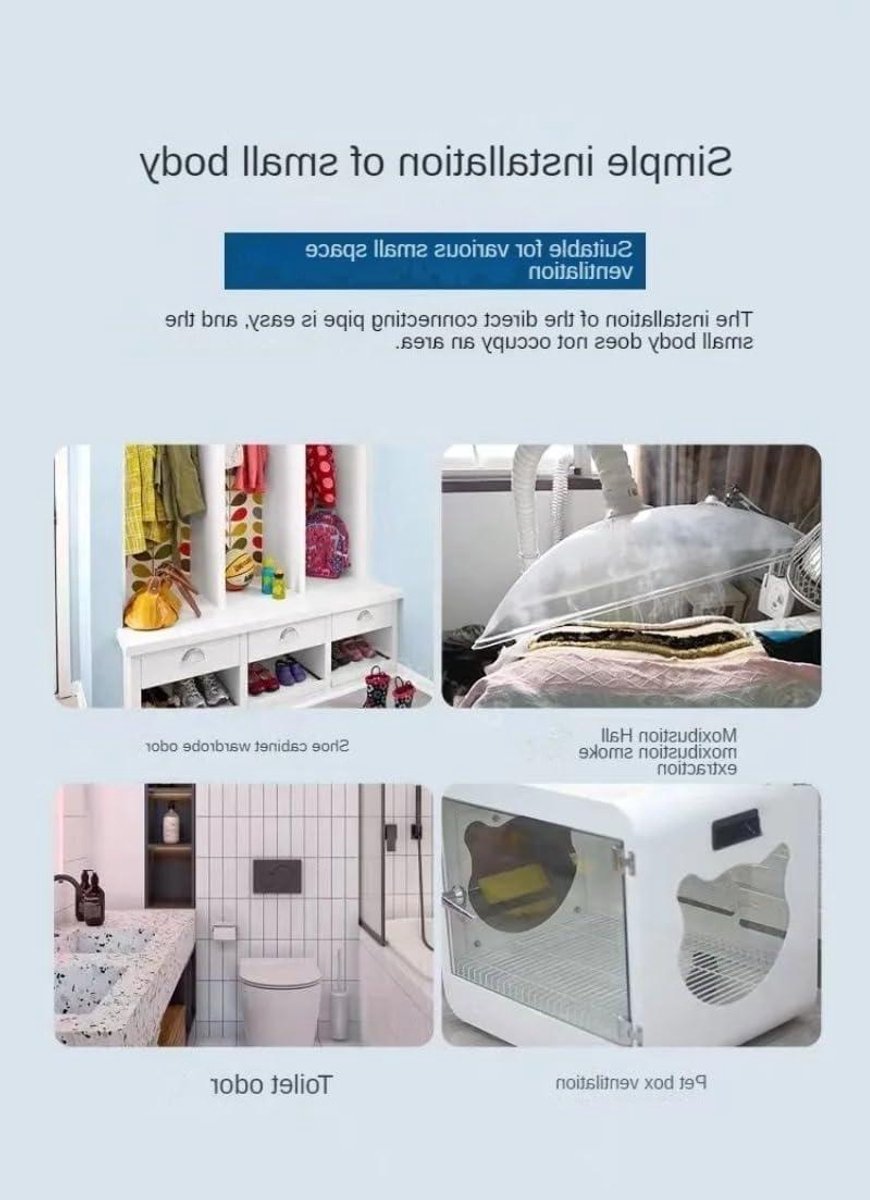 Afzuigventilator - Buisventilator Badkamer - Vocht Verwijderen - Stille Werking - 75mm Com