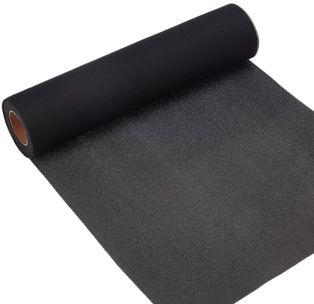 Dailygoods - Opstrijkbare Borduursteekafdekking 25 x 0,3 m in Zwart