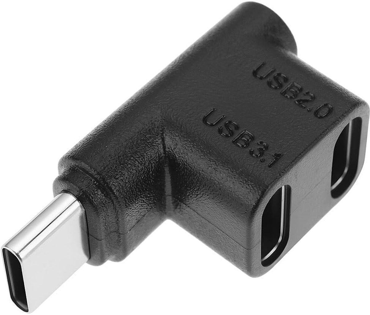 Dailygoods - USB 3.1 Type-C Splitter Adapter met Snel Opladen en Gegevensuitbreiding