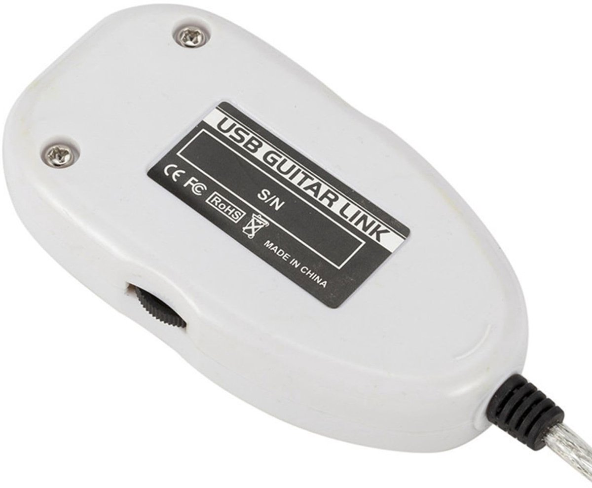 Dailygoods - Innovra - USB Audio Interface voor Gitaar met Connector Kabel