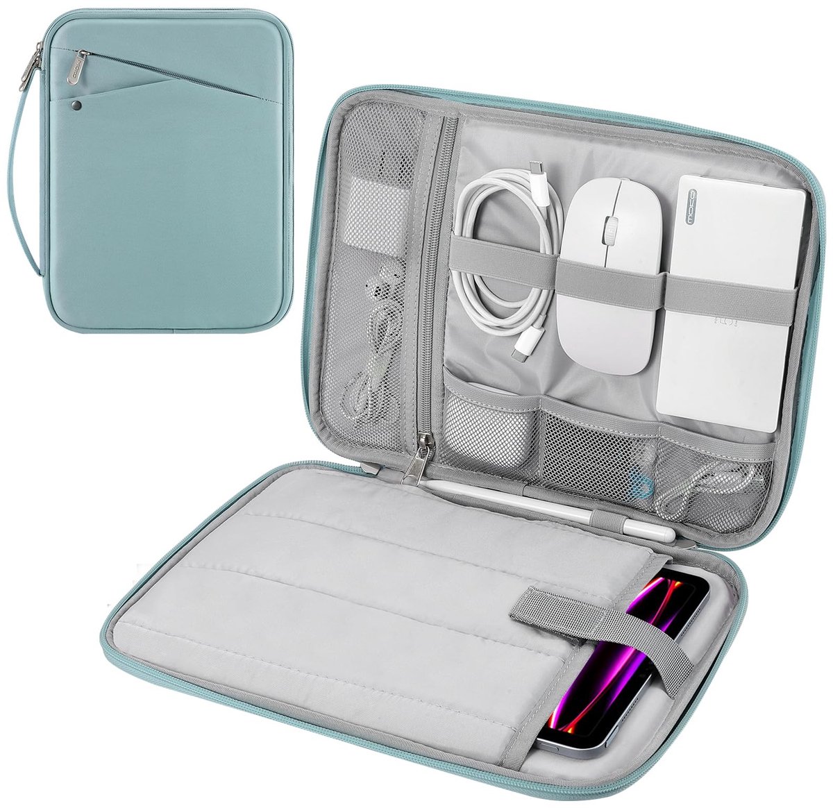 Dailygoods - Tablet Sleeve met Handgreep voor 12.9 Inch Tablets