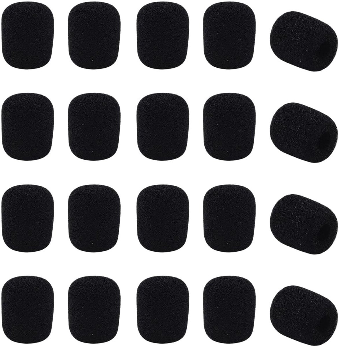 Dailygoods - 20 Stuks Microfoon Covers van Schuim voor Headsets