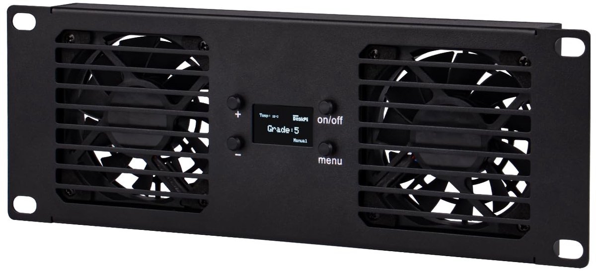 Dailygoods - 10-inch Rackmount Koelpaneel met Dubbele Ventilatoren