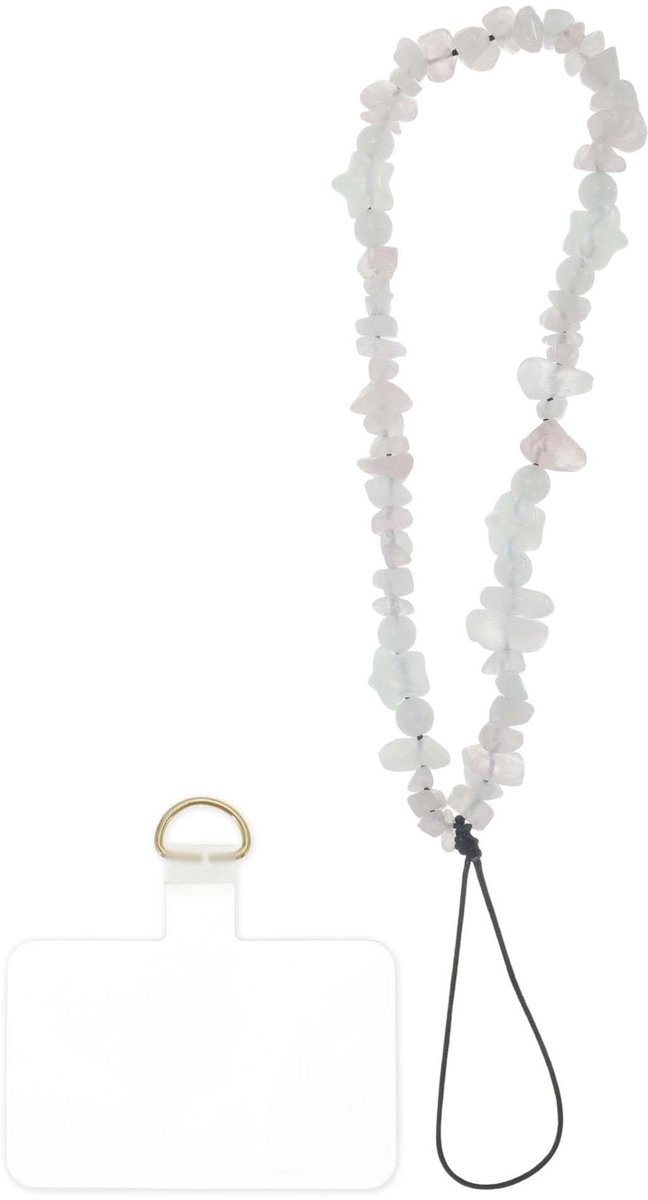 Dailygoods - Roze Mobiele Telefoonketting met Kralen