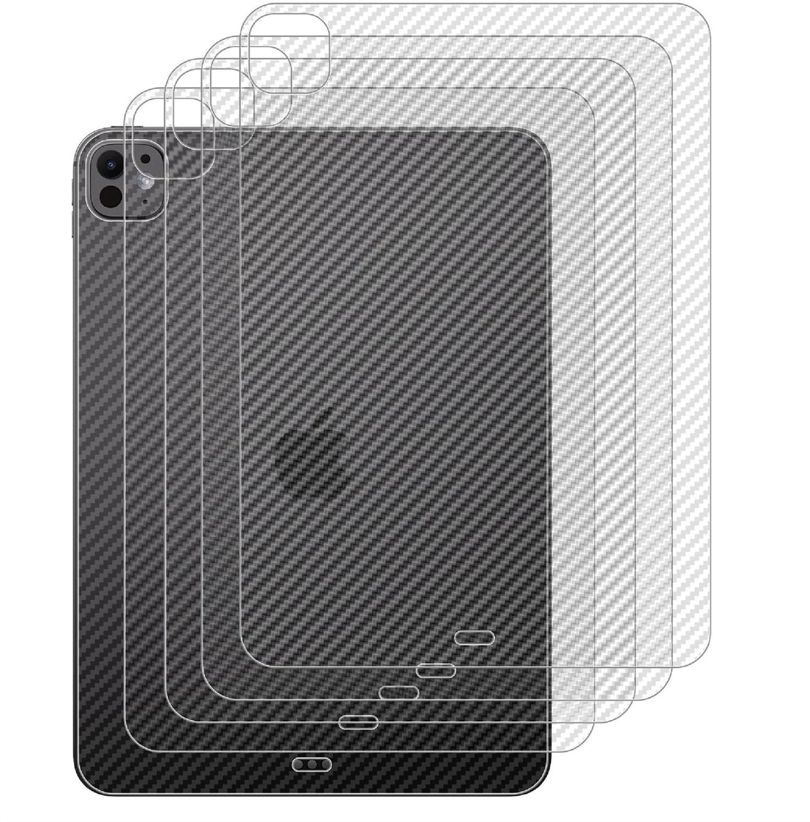 Dailygoods - 4 Stuks Ultradunne Achterfolie voor iPad Pro 13 M5 2025