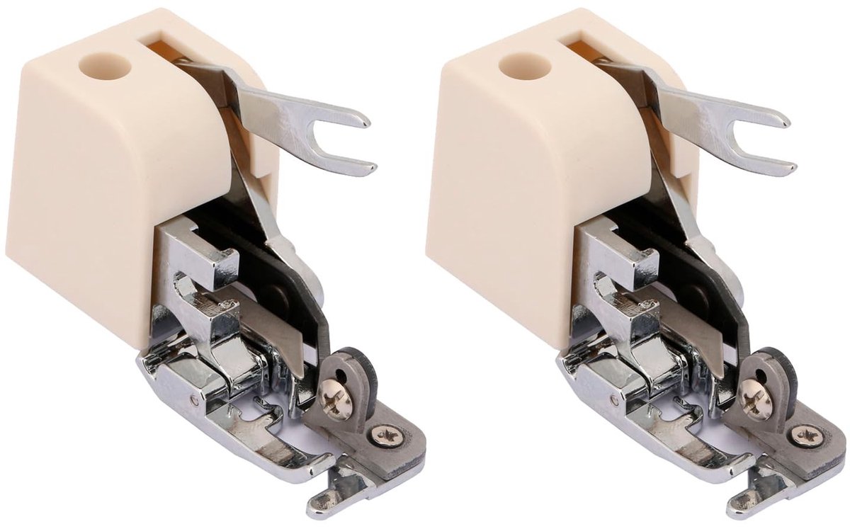 Dailygoods - Zijsnijder Overlockvoetstuk voor Naaimachines, 2 Stuks