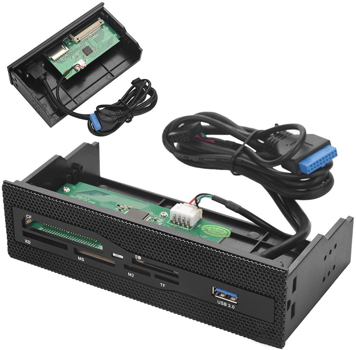 Dailygoods - PC Interne Kaartlezer USB 3.0 Poorten voor Diverse Kaartslots
