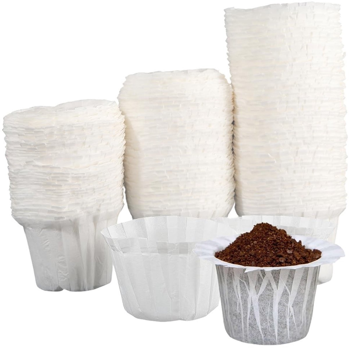 Dailygoods - 200 Stuks Koffiefilters voor Herbruikbare Koffiemakers