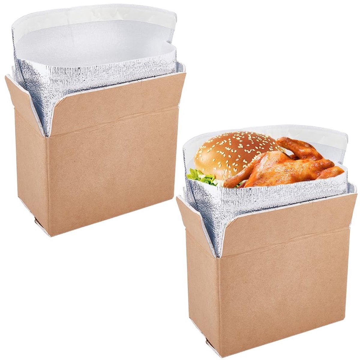 Dailygoods - Set van 2 Geïsoleerde Koelverzenddozen voor Voedsel