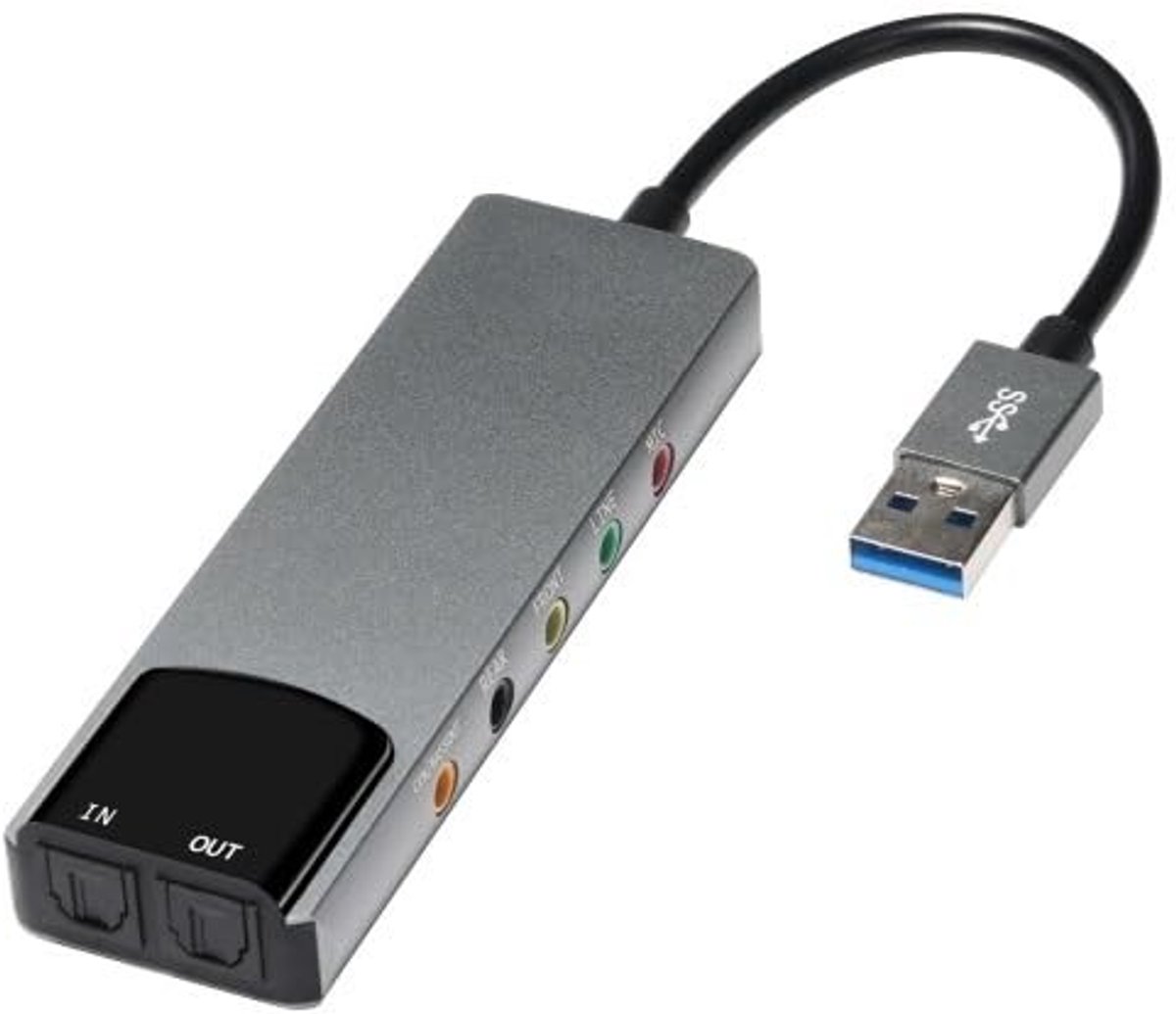 Dailygoods - USB Audio-adapter met 7.1 Surround Sound en Plug and Play Functionaliteit