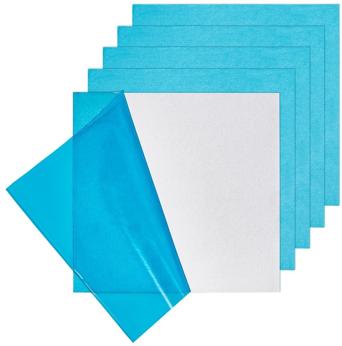 Dailygoods - Set van 10 Stuks Aluminiumplaten 12 x 12 cm