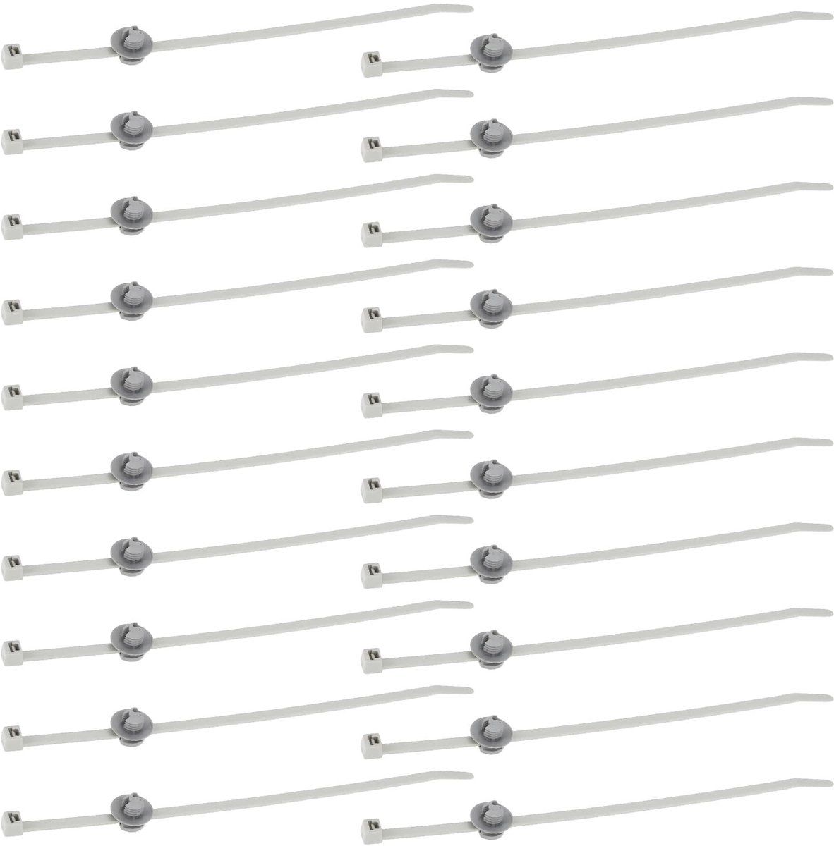 Dailygoods - Set van 20 Nylon Kabelbinders voor Diverse Toepassingen
