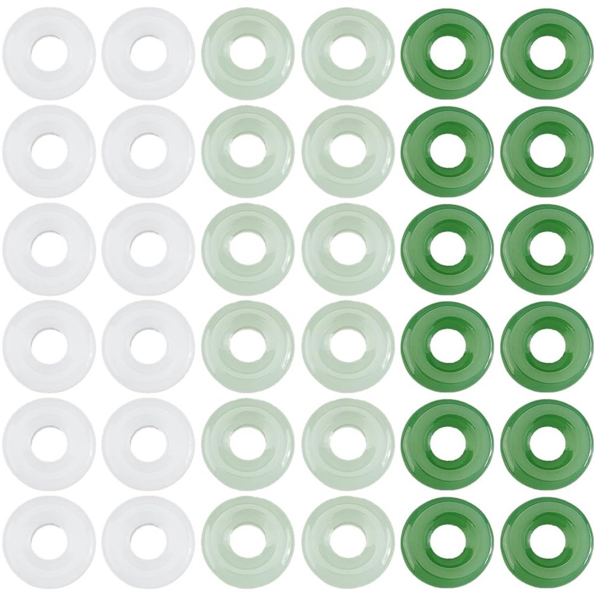 Dailygoods - Set van 90 Glazen Donutkralen voor Sieradenmaken