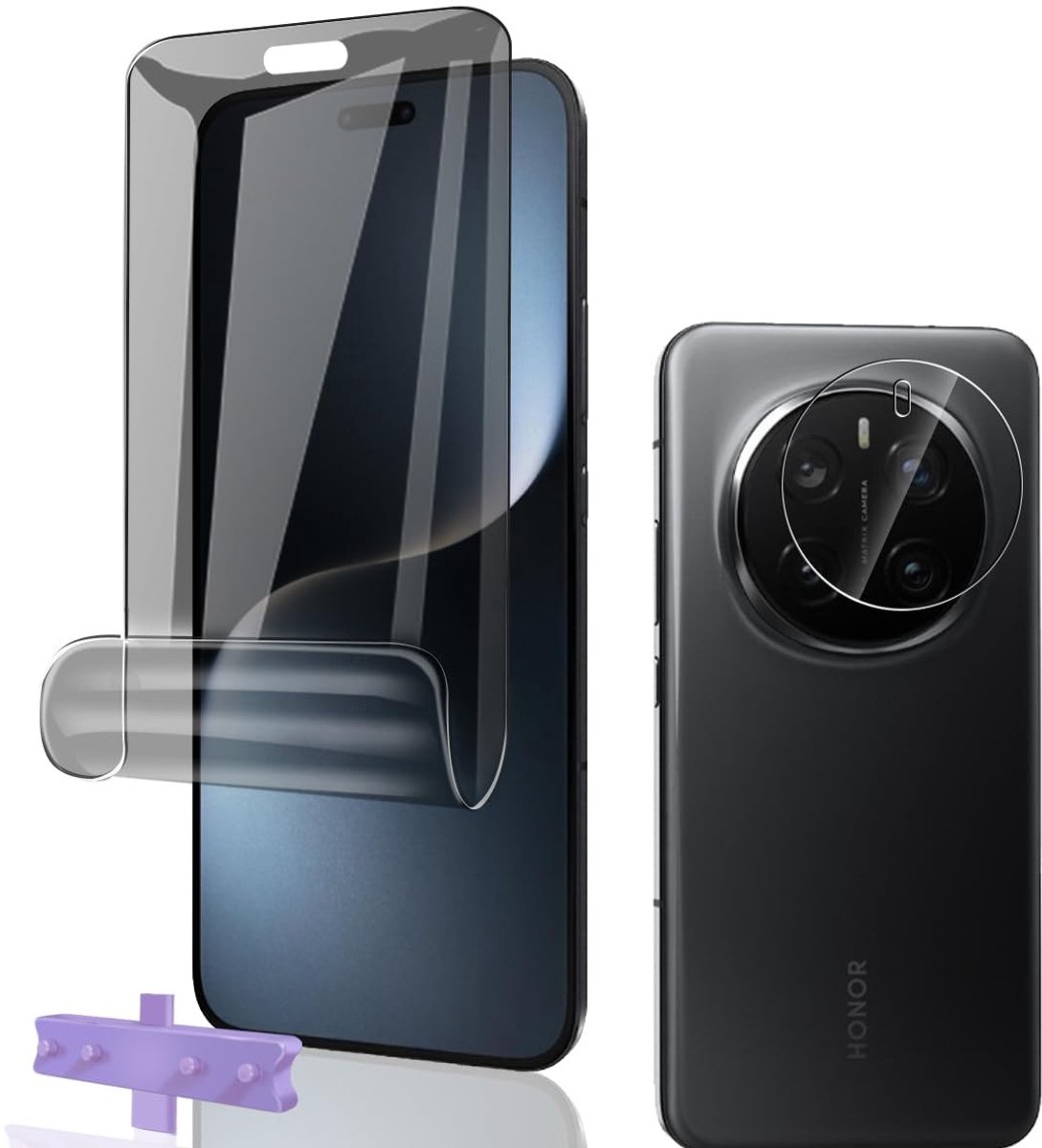 Dailygoods - Privacy Beschermfolie voor Honor Magic 7 Pro met Camerabescherming