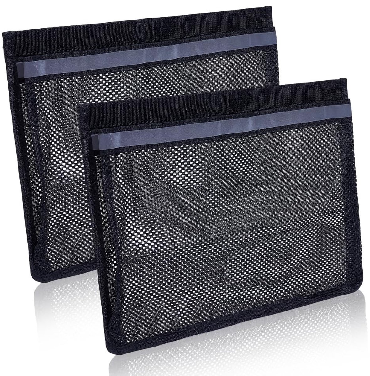 Dailygoods - 2 Stuks Boot Opslag Mesh Tas met Sterke Kleverige Achterkant