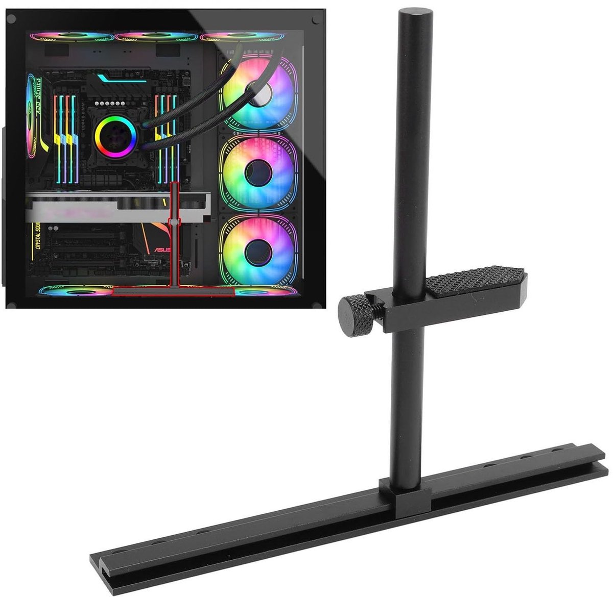 Dailygoods - Verstelbare GPU Ondersteuningsbeugel voor Grafische Kaarten