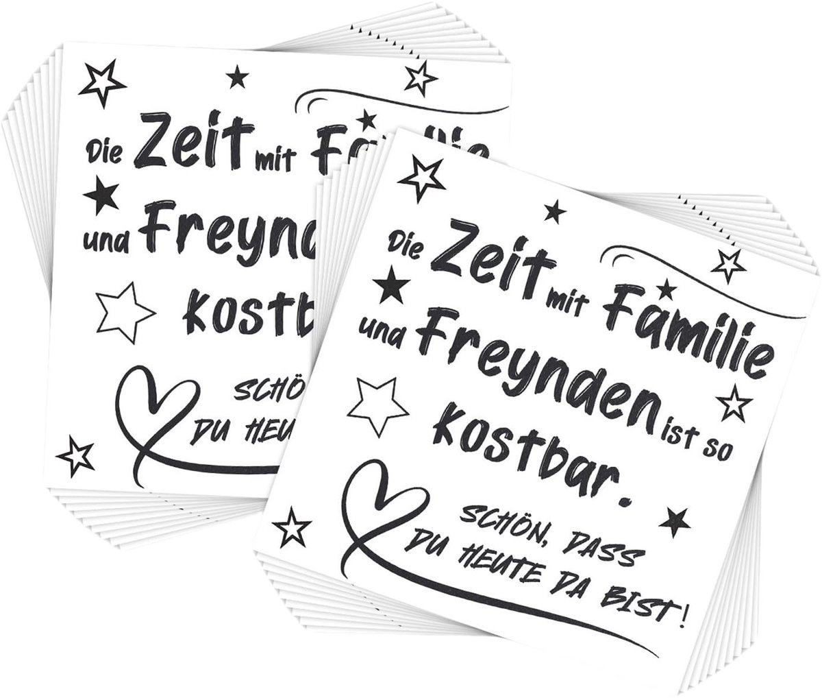 Dailygoods - 40 Stuks Verjaardag Servetten met Spreuk