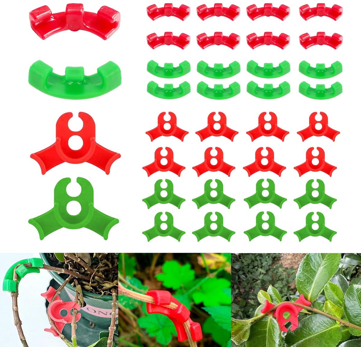 Dailygoods - 70 Stuks Plantentrainer Clips voor Plantenverzorging