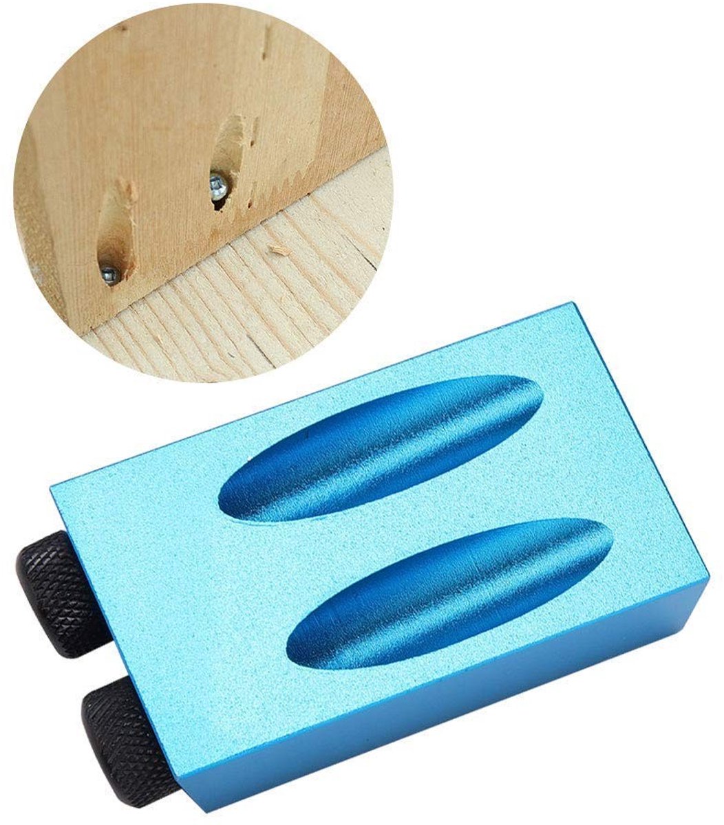 Dailygoods - Dailygoody - Pocket Hole Jig - Houtbewerking - Precisie en gebruiksgemak - 14PCS set - Boorhulp en accessoires - Geschikt voor hout en aluminium - 15
