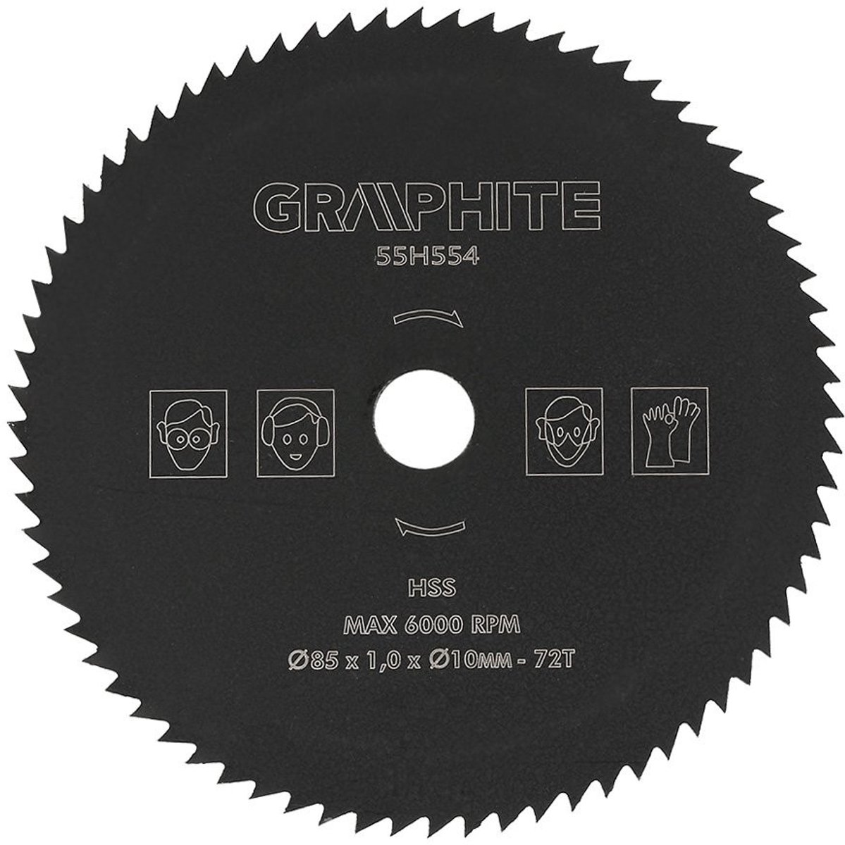 Dailygoods - Dailygoody Kreissägeblatt - Cirkelzaagblad 85 mm - Hoogwaardige kwaliteit - Zwart - Perfect voor hout en metaal - Ideaal voor hobbyisten - Gesch...