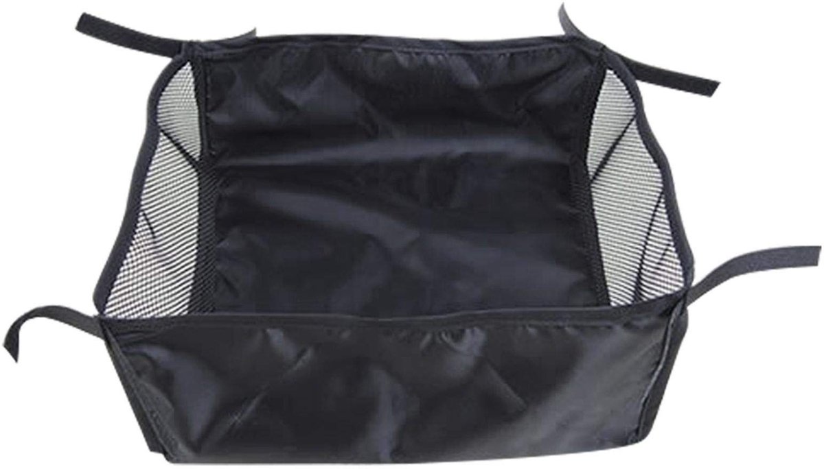 Dailygoods - Dailygoody - Baby Kinderwagen Mandje - Onderste Mandje - Stevig en Duurzaam - Zwart - Organizer - Opbergtas voor Babyproducten - Geschikt voor Kinderw...